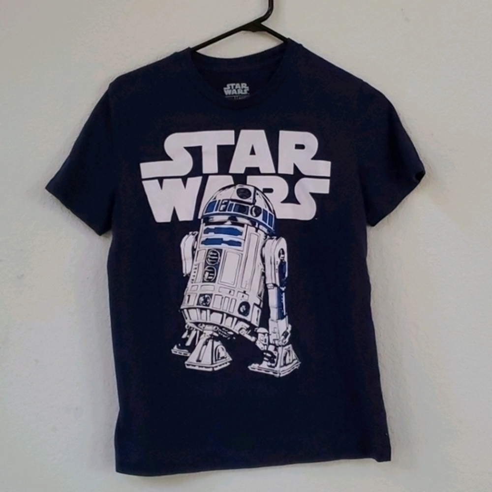 Star Wars Men's Blue R2‎ D2 T-Shirt Small
